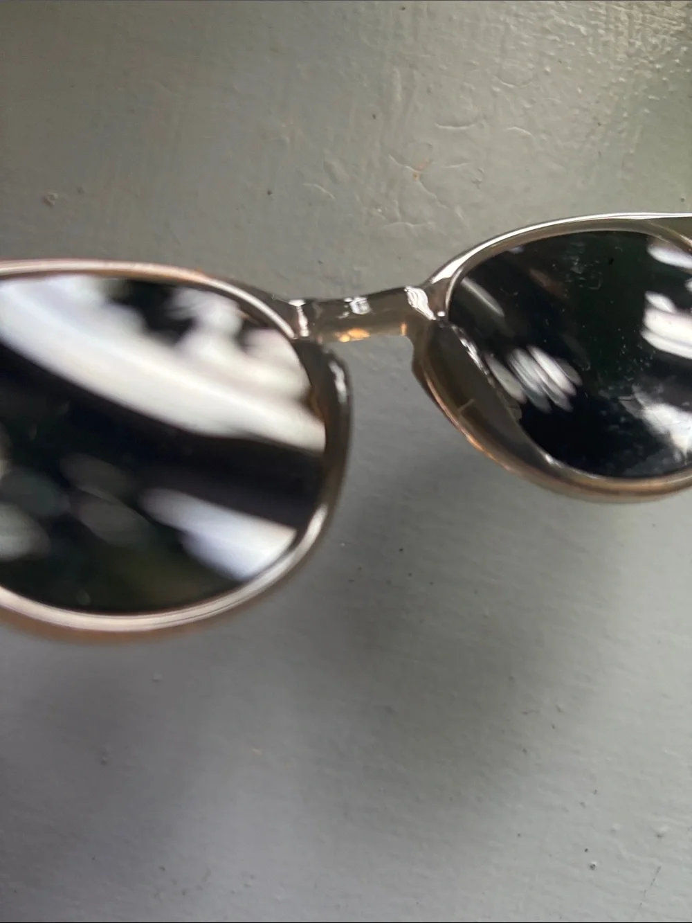 Abercrombie Round Frame Sunglasses in Translucent Gray with Dark Lenses